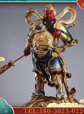 佛具伽蓝韦陀菩萨纯铜韦驮佛像家用佛堂护发摆件财神【议价】