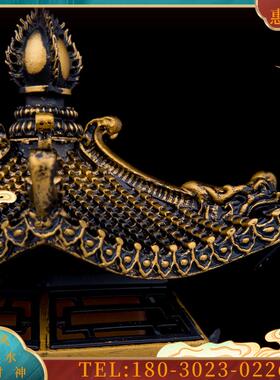 太极八卦灯LED供灯纯铜复古宫灯供神供佛寺庙家用长明灯