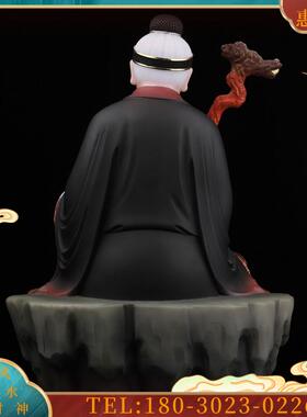 新品汉白玉《坐岩石黑老太太》黑妈妈黑奶奶 神像家用摆件