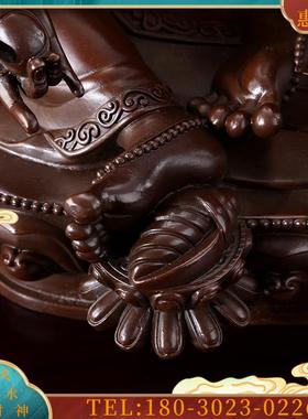 黄财神佛像铜像密宗尼泊尔手工制巴拉家用供佛招【议价】