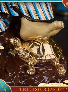 真武大帝 玄天上帝神像 道家玄武真君天尊祖师铜【议价】