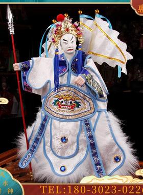 神赵云常胜将军布袋木偶手工艺摆件表演收藏礼品中国风