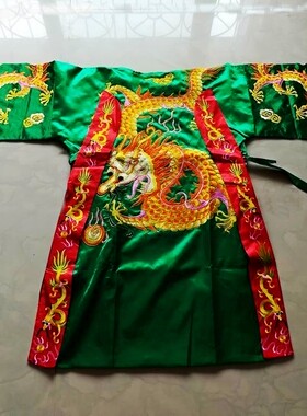 民俗衣服刺绣黄色龙袍龙袍神像