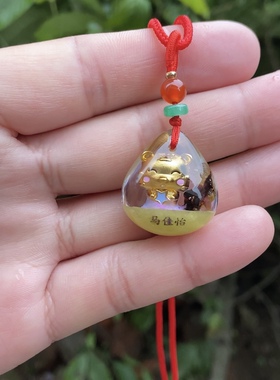 婴儿胎发纪念品diy纯手工制作十二生肖胎毛乳牙脐带储存吊坠项链