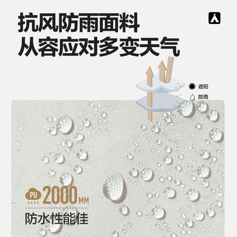 牧高笛户外露营行军床帐篷便携式休闲野营超轻野外折叠防雨单人帐 - 图3