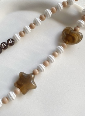 手工串珠亚克力日韩女