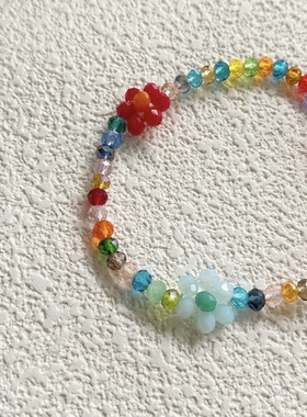 花朵手链串珠原创简约女