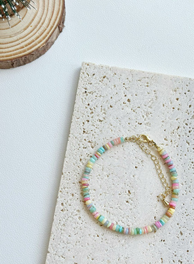 手工手链串珠原创甜美