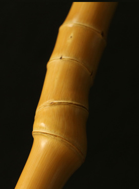 纯手工打磨天然带竹节实心玉竹棍