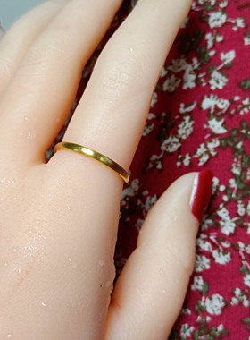 高保色戒指other/其他钛钢男女