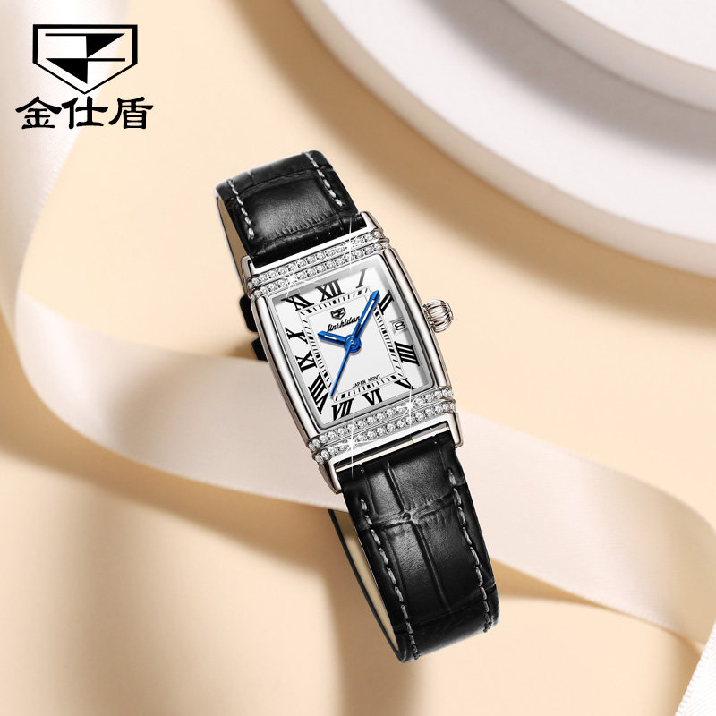 瑞士2021年新款复古方形女高级手表 金仕盾世纪兴科国产腕表