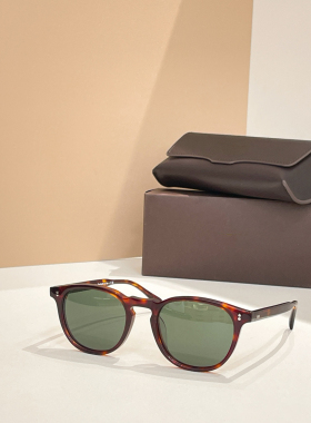 日系复古细框板材防晒太阳镜