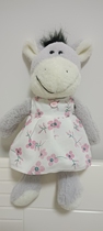 Flower dress with little plush donkey paparazzi wool suede toy