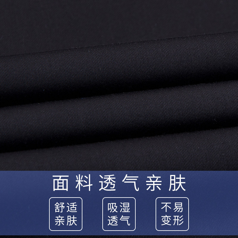 俞兆林长袖纯黑色竹纤维商务衬衫 瑞飞服饰衬衫