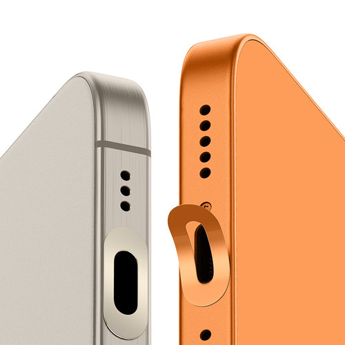 苹果17promax手机充电口防刮保护贴金属iPhone16电源口贴膜15Pro数据口保护膜苹果14Plus尾插充电口膜16e配件 - 图0