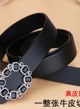 VGXOUE商务平滑扣女士时尚皮带