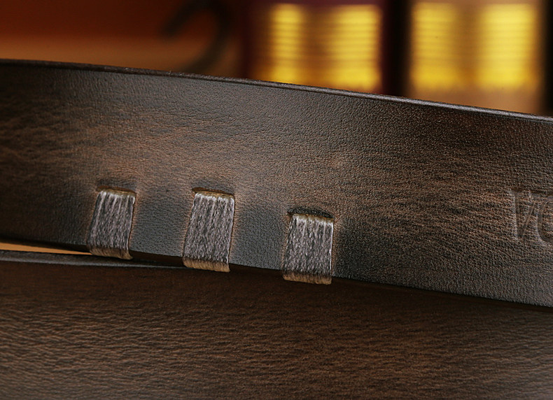 VGXOUE男士皮带真皮腰带男手工牛皮休闲针扣裤带男中青年头层牛皮,淘宝优惠券,粉丝福利购,淘宝优惠卷