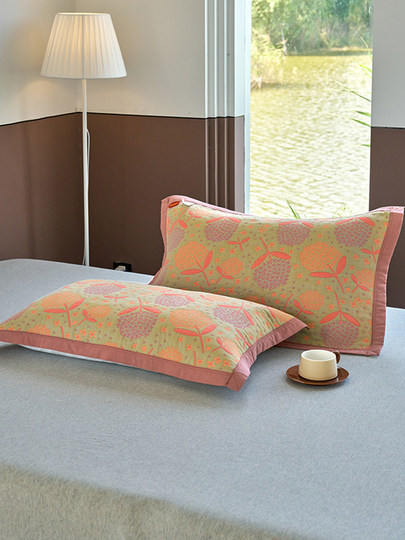 A pair of 60-count type A pure cotton pillow towels