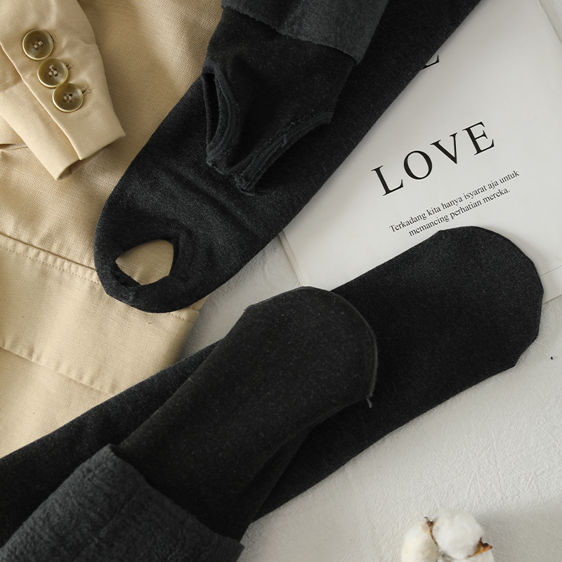 500克竖条纹灰色秋冬季外穿连裤袜 rosirollan服饰打底裤