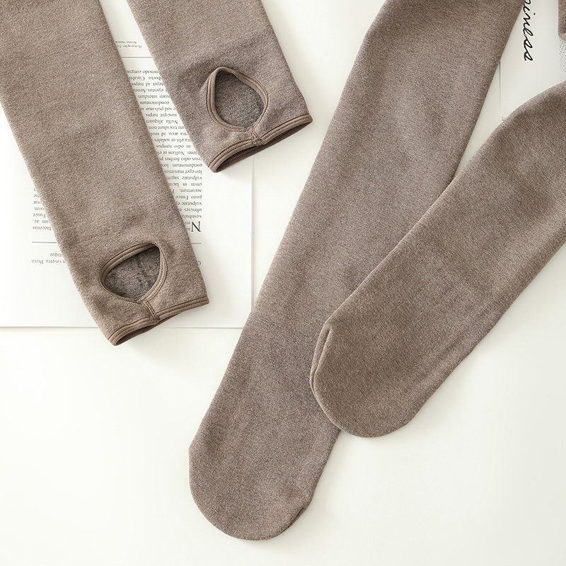 秋冬高腰收腹外穿黑色加绒连裤袜 rosirollan服饰打底裤