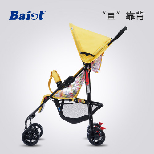 Baist贝思戴婴儿手推车 全网透气夏季可坐躺轻便折叠遛娃儿童伞车 - 图1