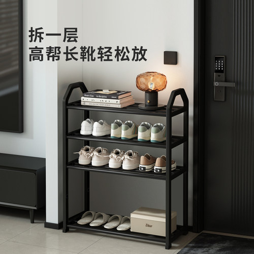 鞋架小窄门口简易鞋柜出租房用入户门室内好看多层鞋子收纳置物架 - 图2