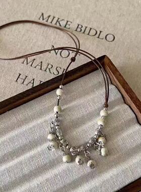 景德镇陶瓷古风手工编织项链