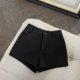 FASC homemade white suit shorts for women 2025 new high-waisted versatile slim fashion niche black hot pants