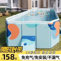 Large bracket Swimming pool Home Childrens foldable baby Inflatable Pool Family Outdoor Outdoor Play Pool