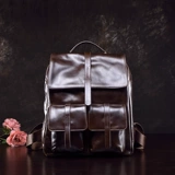 Рюкзак, сумка через плечо, кожаная сумка для путешествий, ноутбук, из натуральной кожи, в корейском стиле, воловья кожа