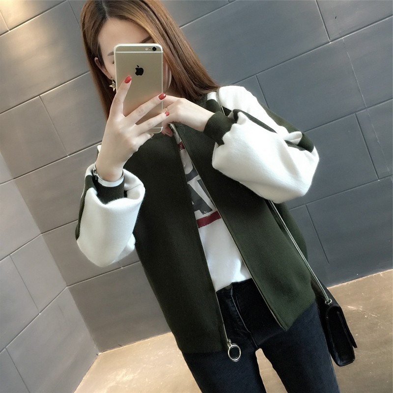 针织短外套女开衫2020春秋装潮毛衣 花相宜短外套