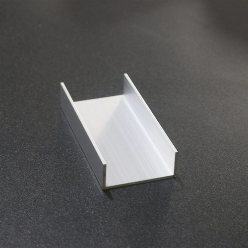 导轨铝槽铝合金u型槽50*20*2内宽46mmu行条 玻璃固定槽 - 图0
