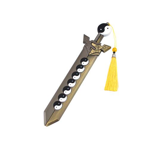 古代名剑周边 古剑模型太极阴阳八卦剑对装兵器金属手办收藏摆件 - 图3