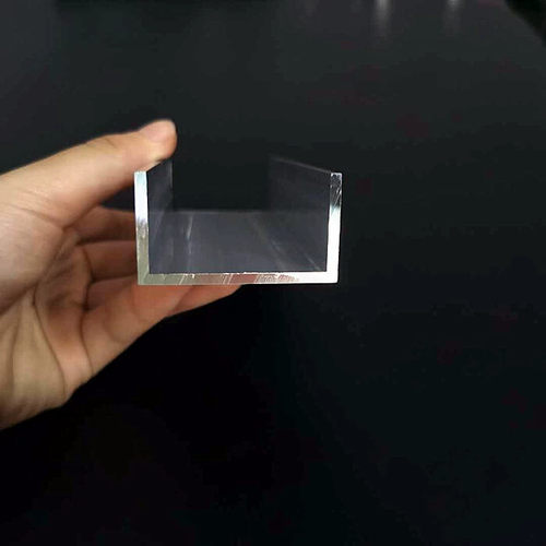 导轨铝槽铝合金u型槽50*20*2内宽46mmu行条 玻璃固定槽 - 图2