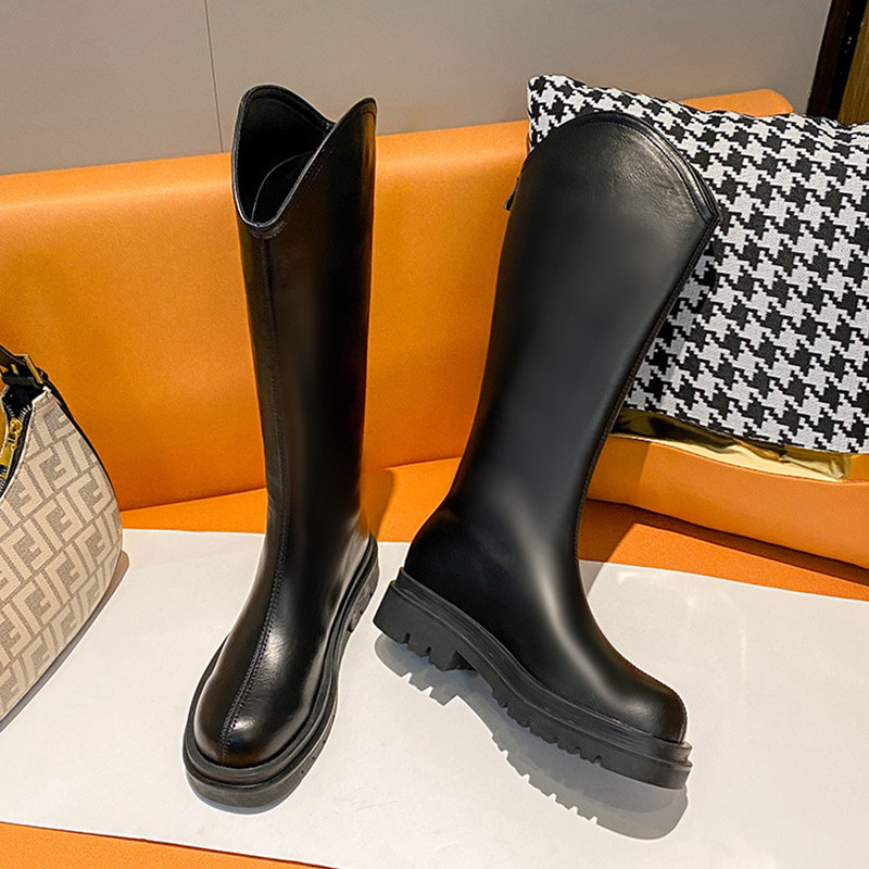 大筒围胖妹大码骑士靴 massif马丁靴