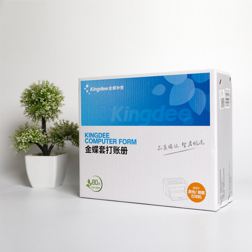 金蝶80克加厚凭证打印纸KP-J103会计记账240×140套打账册箱 - 图0