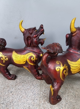 招财天禄神兽家居客厅手工摆件