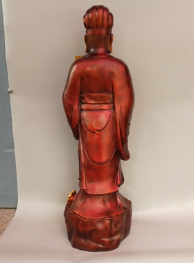 诸葛亮站像供奉历史人物黄铜摆件