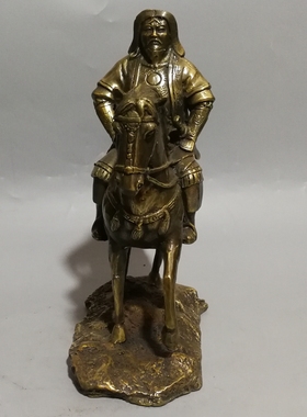 成吉思汗骑马历史人物桌面摆件