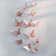 3D three-dimensional simulated butterfly metallic children's room sticker