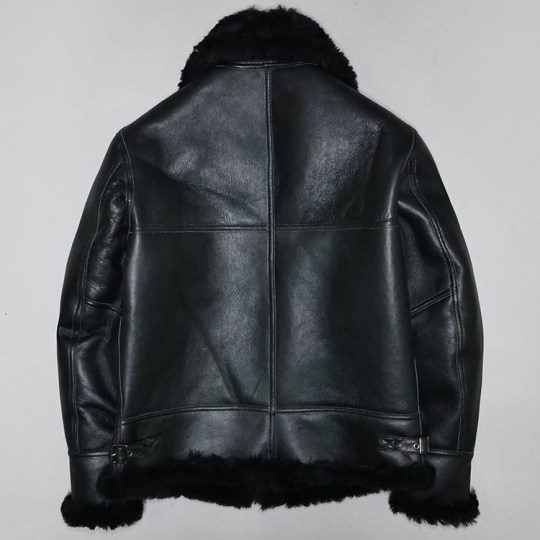 男女厚原生态绵羊皮毛一体真皮皮衣休闲翻领短款飞行服夹克外套欢