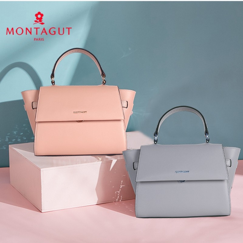 梦特娇2021真皮新款潮流mk斜挎包 montagut梦特娇井元专卖女士包袋