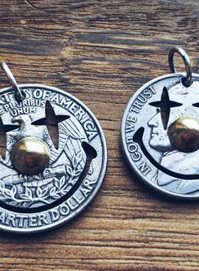 古董挂坠项链流浪者硬币