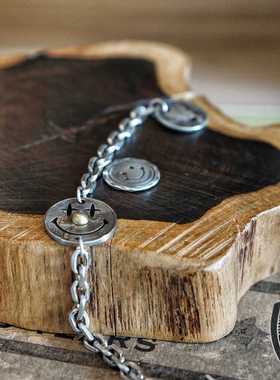 古董银币男女款情侣手链