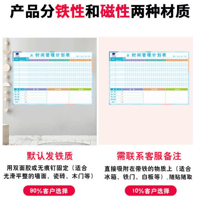 减肥计划表墙贴监督体重记录表打卡100天自律神器励志激励 - 图3