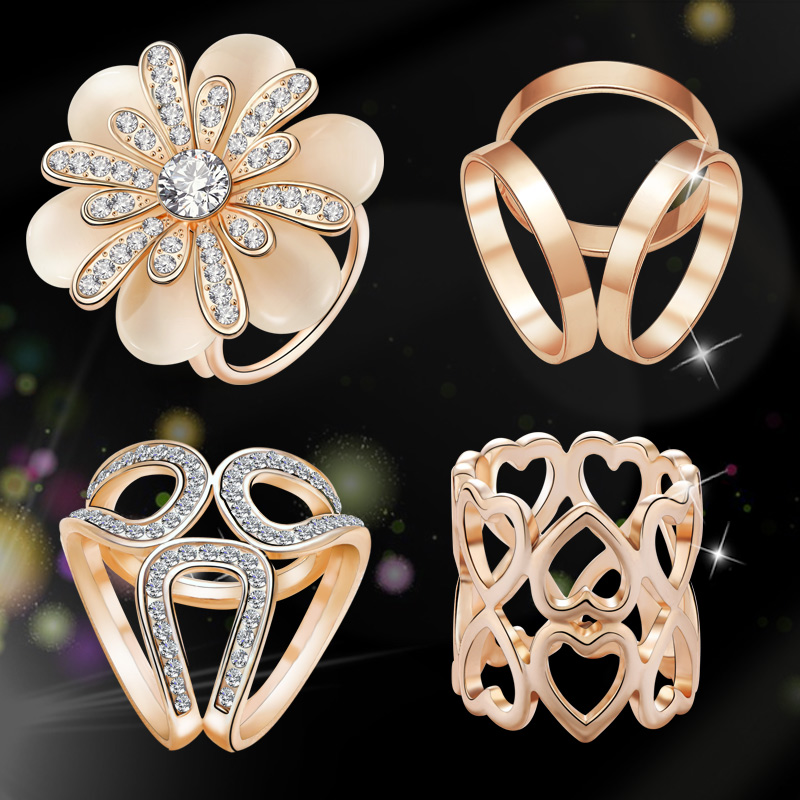 如依三环丝巾扣高档花朵女夹围巾 如依胸针