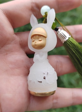 夜光许愿兔香囊挂件穗子新中式工