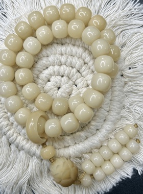 小众白玉菩提男女两圈手持新中式