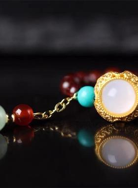 小叶紫檀DIY戒指搭配夜光珠