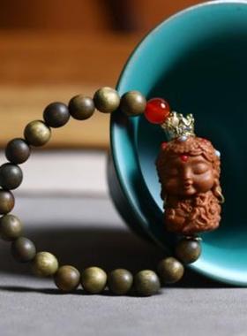 绿檀单圈8mm度母手串